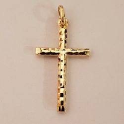 14kt Gold Cross Pendant 