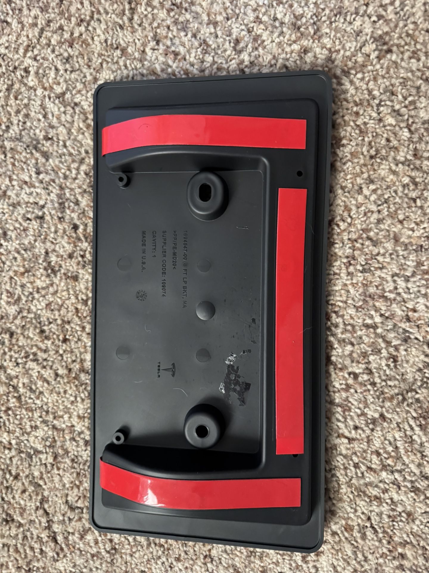 2025 TESLA Model 3 Front License Plate Holder