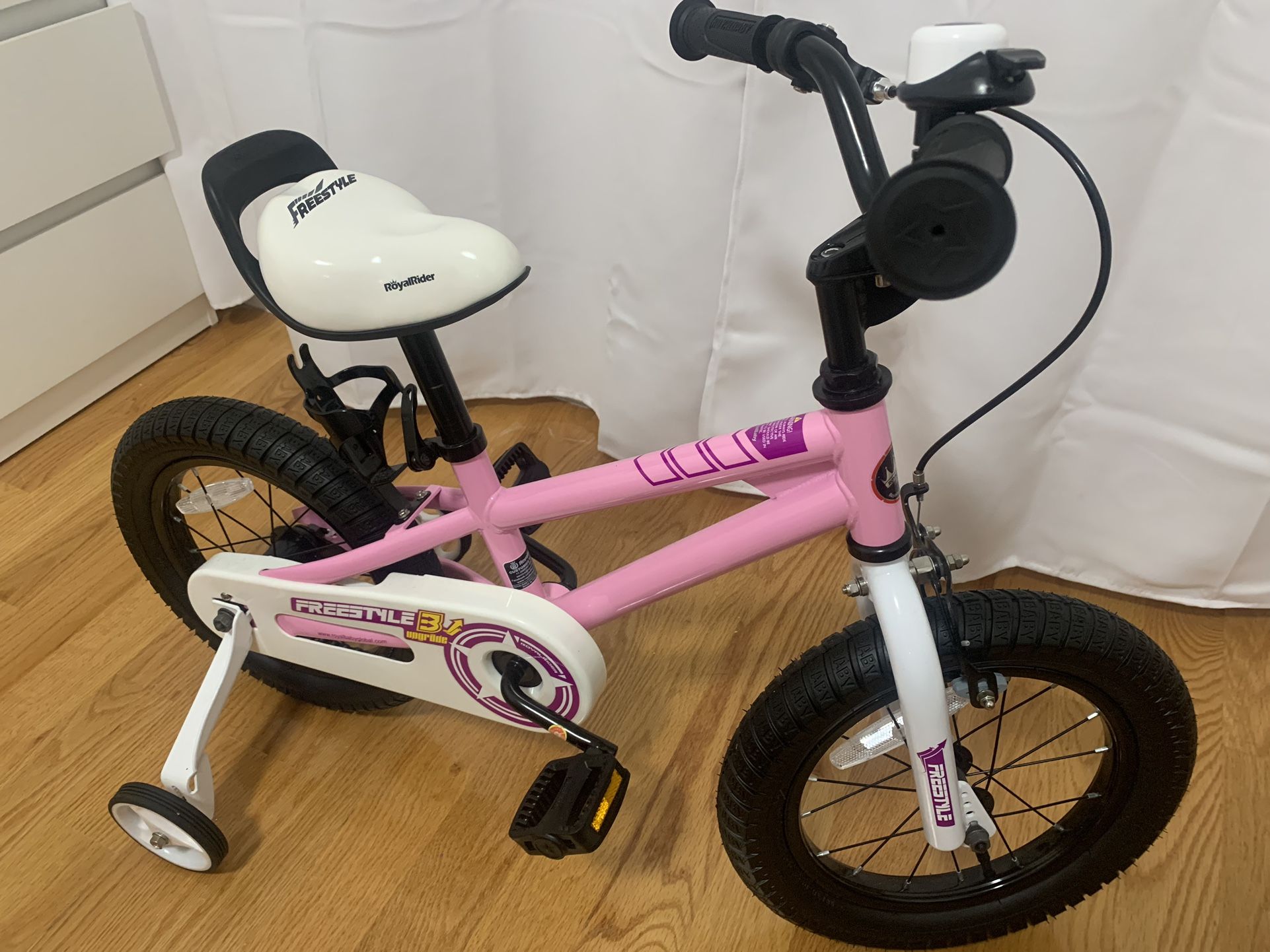 Bike For Kids (14 Inch With Training Wheels)