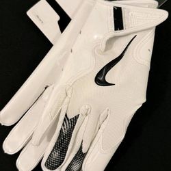Brand New Nike Vapor Jet 8.0 Football Gloves White Black Men Sizes Medium,  Large,  XL, 2XL