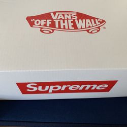 Supreme Vans Skate Era S Logo Royal Sz 9