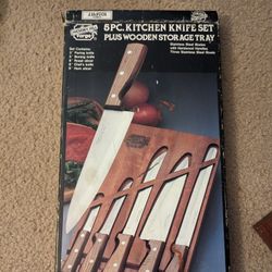 Hickory Hill Forge Stainless Steel Japan Knives Blades With Tray