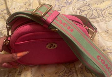 Pink Body  Coach Cross Purse 