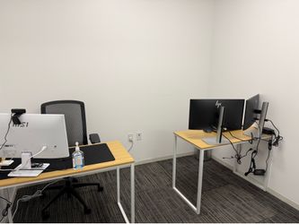 Two Matching Office Table Desks