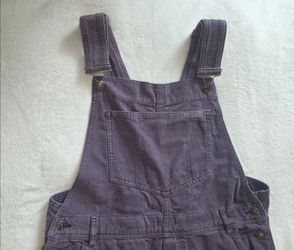 Free People Corduroy Overalls Womens M Purple Wide Leg Bib Pants NWT $168