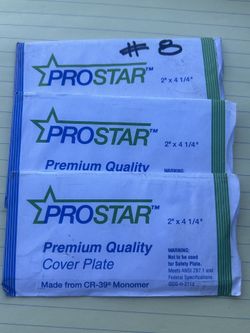 Lot of 3 - Prostar Welding Helmet Cover Plates - NEW!! - 2"x4.25"  