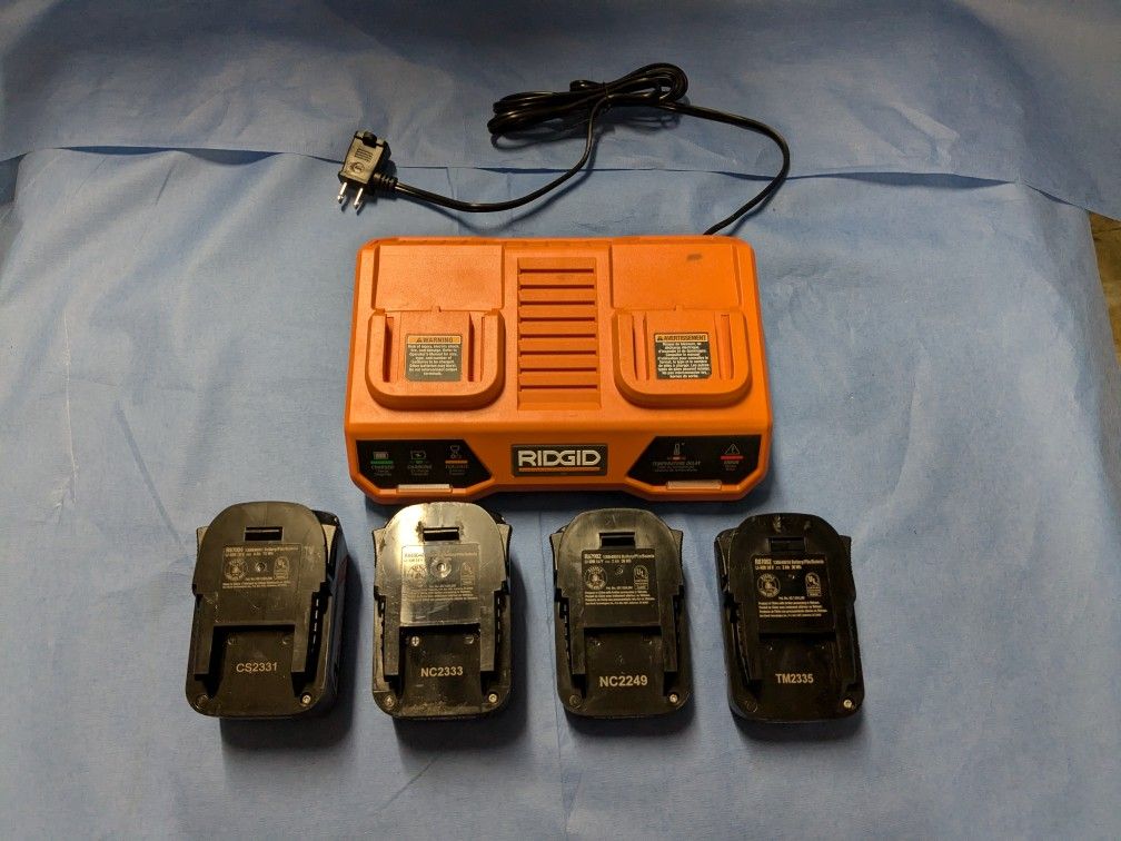 Ridgid Batteries And Charger