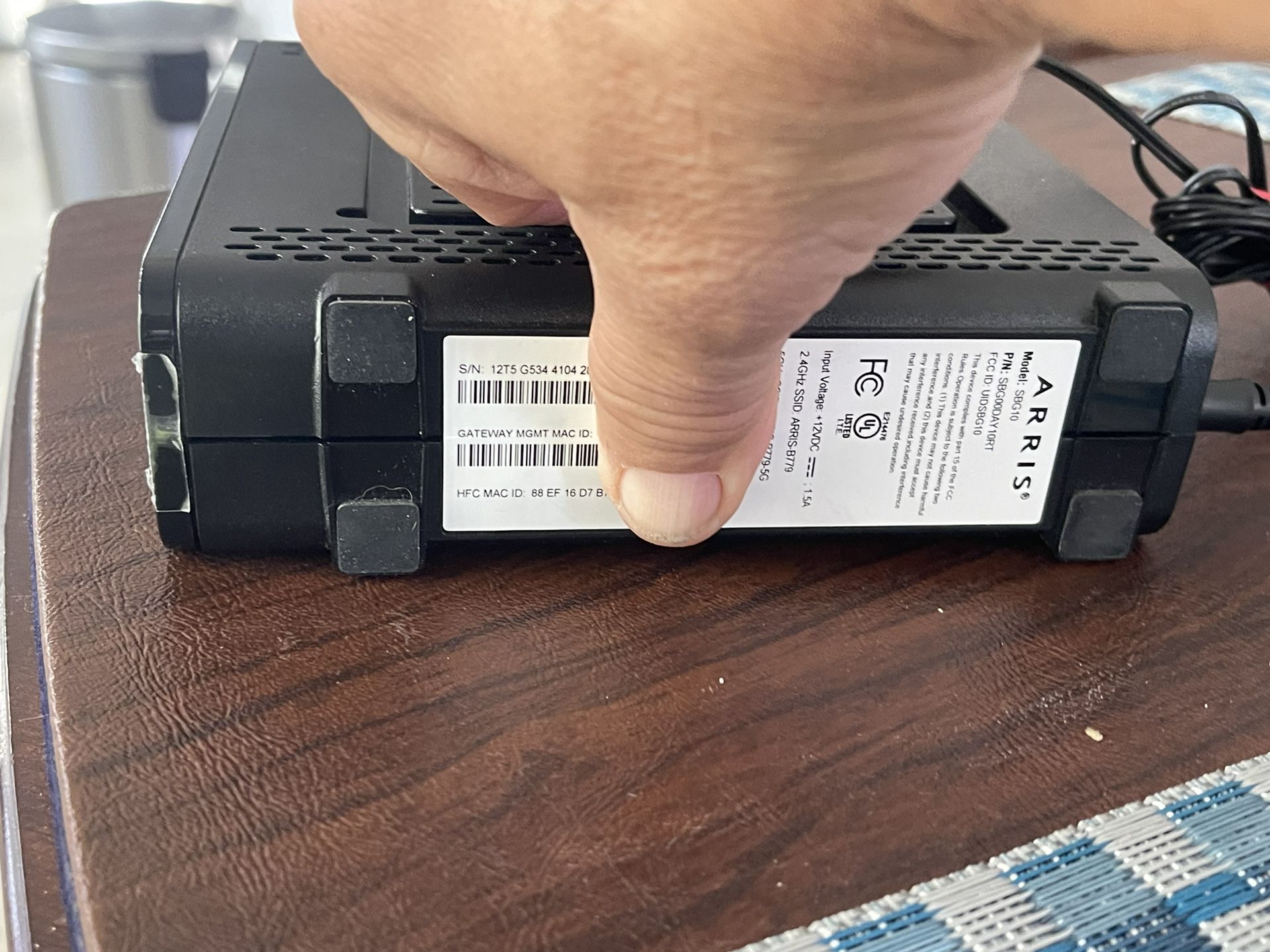 Router and wifi for cable