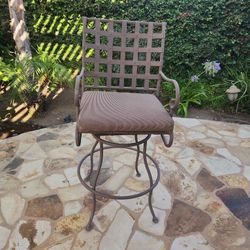 (4) Metal Outdoor Barstools Fair Condition