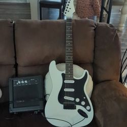 Electric Guitar with Amp