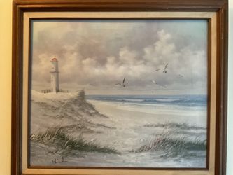 SEASCAPE FRAMED SIGNED