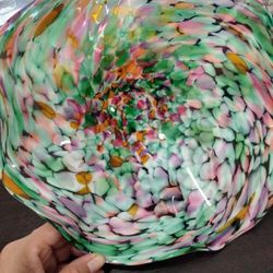 Beautiful Centerpiece/ Candy Dish Deco Signed