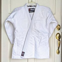 Fuji Kimono adult size 3 double weave white cotton judo gi jiu-jitsu karate martial arts jacket top