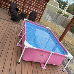 Intex Rectangular Metal Frame Above Ground Outdoor Backyard Swimming Pool