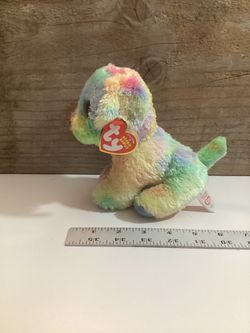 Rainbow Tie Dye Plush Ty Beanie Baby *New With Tags Thumbnail