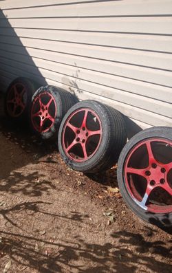 (4) GOODYEAR EAGLE F1 UHP TIRES w RIM 17" AND 18" - $150ea/$500all/MAKE AN OFFER