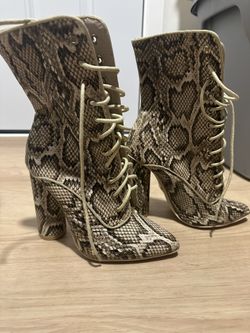 Snake Skin Boots