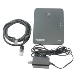 Yealink W60B DECT IP Base Station for SIP VoIP Phones – Supports Up to 8 Handsets and 8 Concurrent Calls, with Power Supply and Ethernet Cable