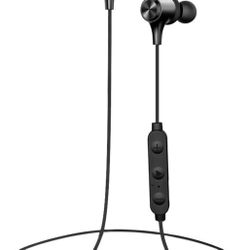 New never used Wireless Headphones, Boltune Bluetooth Headphones with Magnetic Connection, 16 Hrs Work Time IPX7 Waterproof Bluetooth 5.0 Sports Earph