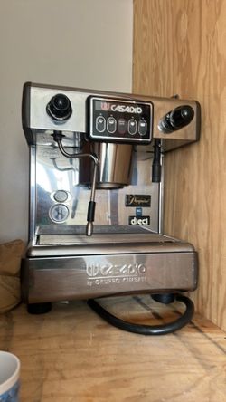 Casadio Dieci Commercial Espresso Machine Silver Steam Wand Hot Water Faucet