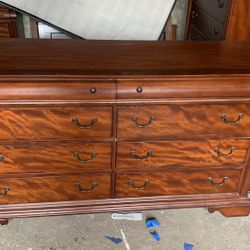 Wooden Dresser With Mirror - $125 OBO
