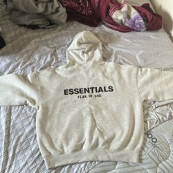 Esential Hoodie Light Oat Size S