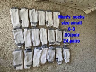Men's  socks  (size  6-8)  -  .50/pair