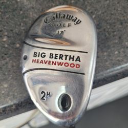 Great condition Calloway, 17°, big Bertha heaven wood 2H.  RCHPro Series  M70 Tour Stiff  Shaft $30