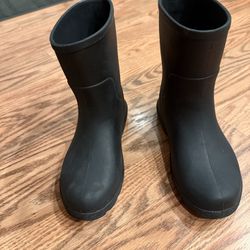 Kids Totes Black Very Lightweight Rain Boots Size 13-1