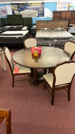 💥HUGE Furniture Sale!💥 Brand New Tables W/ 4 Chairs! $50 Down Takes It Home Today!