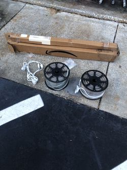 200’ Of Brand New Rope Lighting W/ 4’ Holders