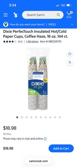 Coffee cups 16oz 144 count