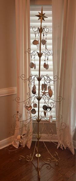 6’ 4” wrought Christmas tree with stand