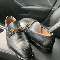 New Gucci Horsebit loafers Dress up Shoes GG
