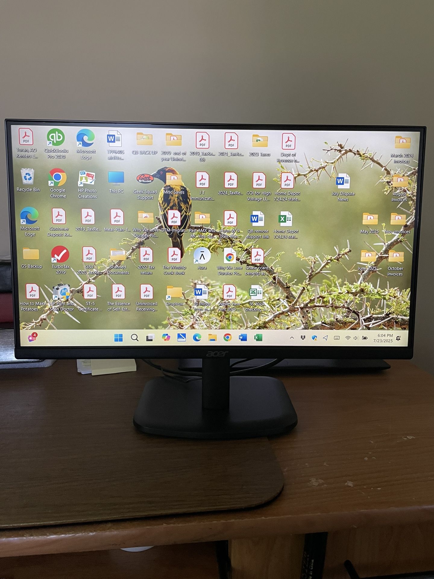 Acer 21.5” 55cm LCD Monitor