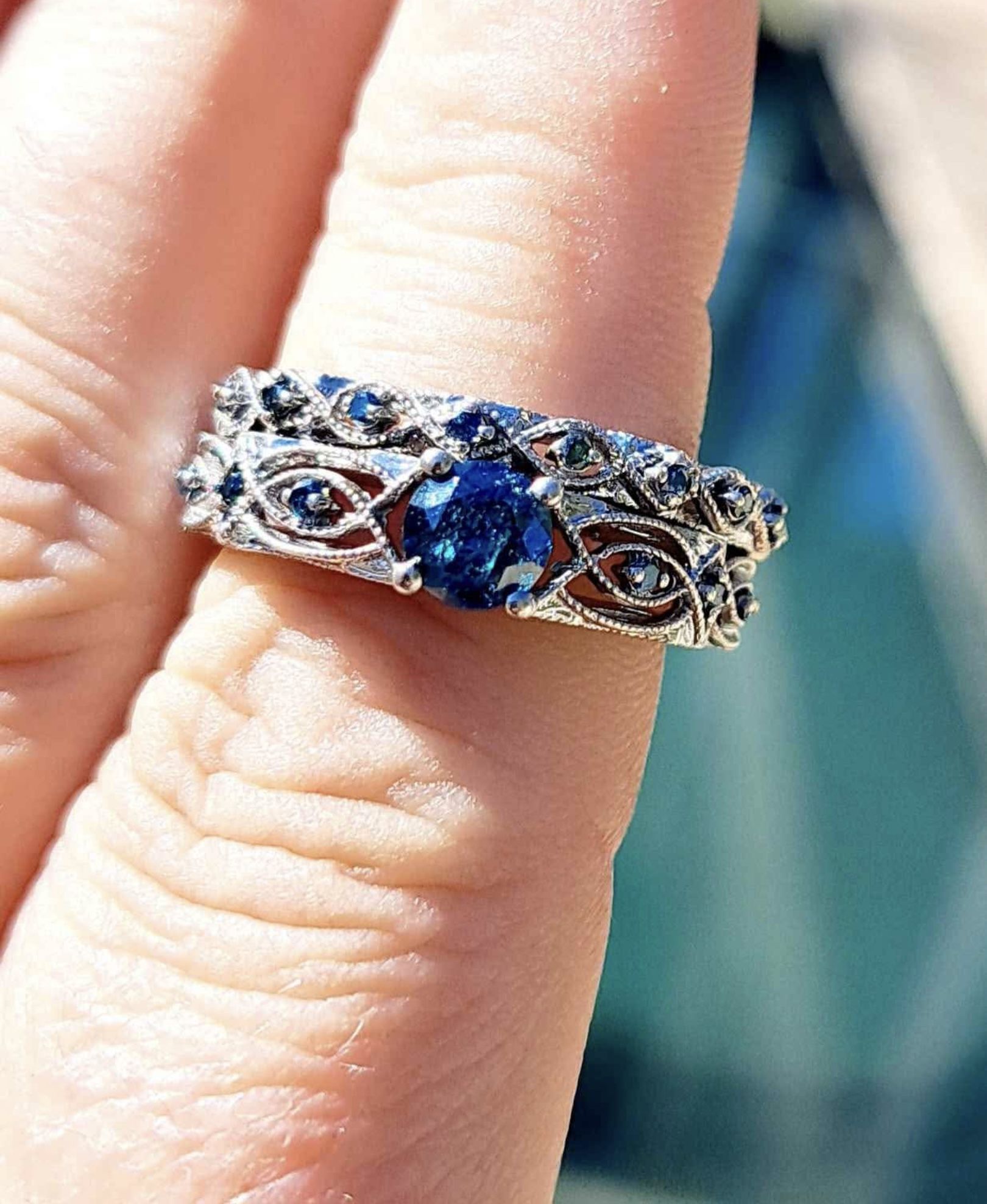 Zales Blue Diamond Ring $2,500 At Zales Blue Diamond One Carat