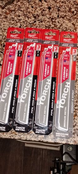 12 Milwaukee Torch Carbide Teeth Sawzall Blades 9"