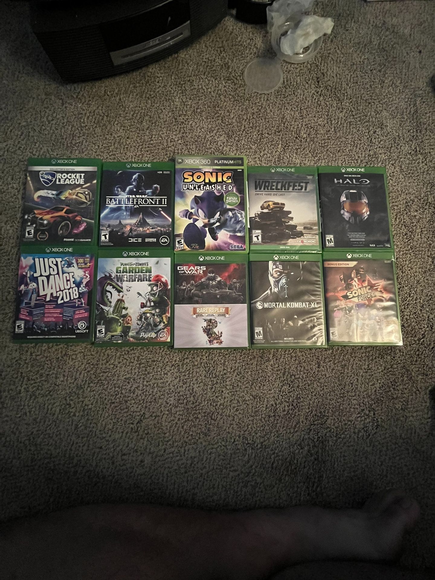 Assorted Xbox One And Xbox 360 Games 