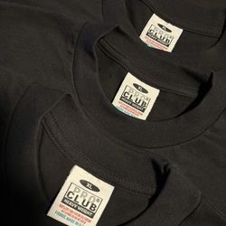 Black Men’s Pro Club Shirts L / XL (3 pack) T-Shirts