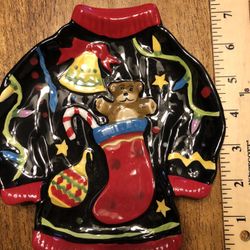 Ugly Christmas Sweater Plate