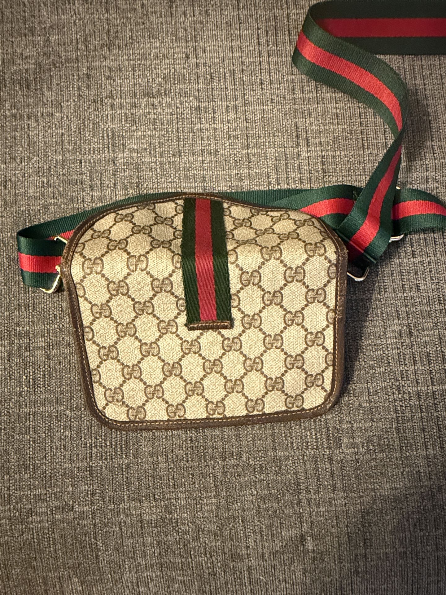 Authentic Vintage Gucci Sherry Stripe Pouch