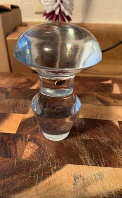 Antique Large Glass Bottle Stopper/Decanter Top