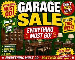 07/25/26 Garage sale 857 ponderosa dr Hemet