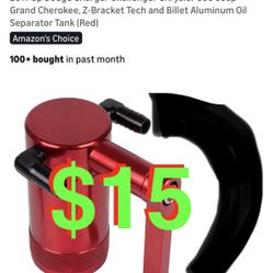 Oil Catch Can 5.7L 6.4L HEMI Compatible with 2011-up Dodge Charger Challenger Chrysler 300 Jeep Grand Cherokee, Z-Bracket Tech and Billet Aluminum Oil