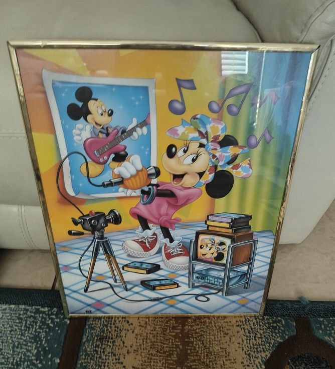 Vintage Disney Framed Posters 