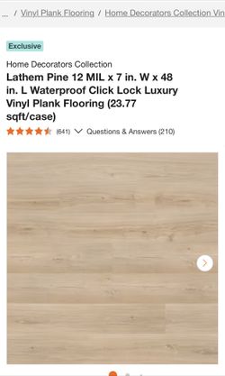 Vinyl flooring