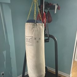 Heavy Bag Stand W Speed Bag Platform 