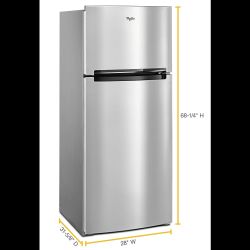 Brand New In Box Whirlpool Stainless Steel Refrigerator