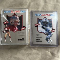 All Pro Set 1990 Fleer - 25 Cards Includes Barry Sanders Rookie Year