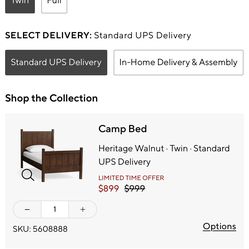 pottery barn - twin bed